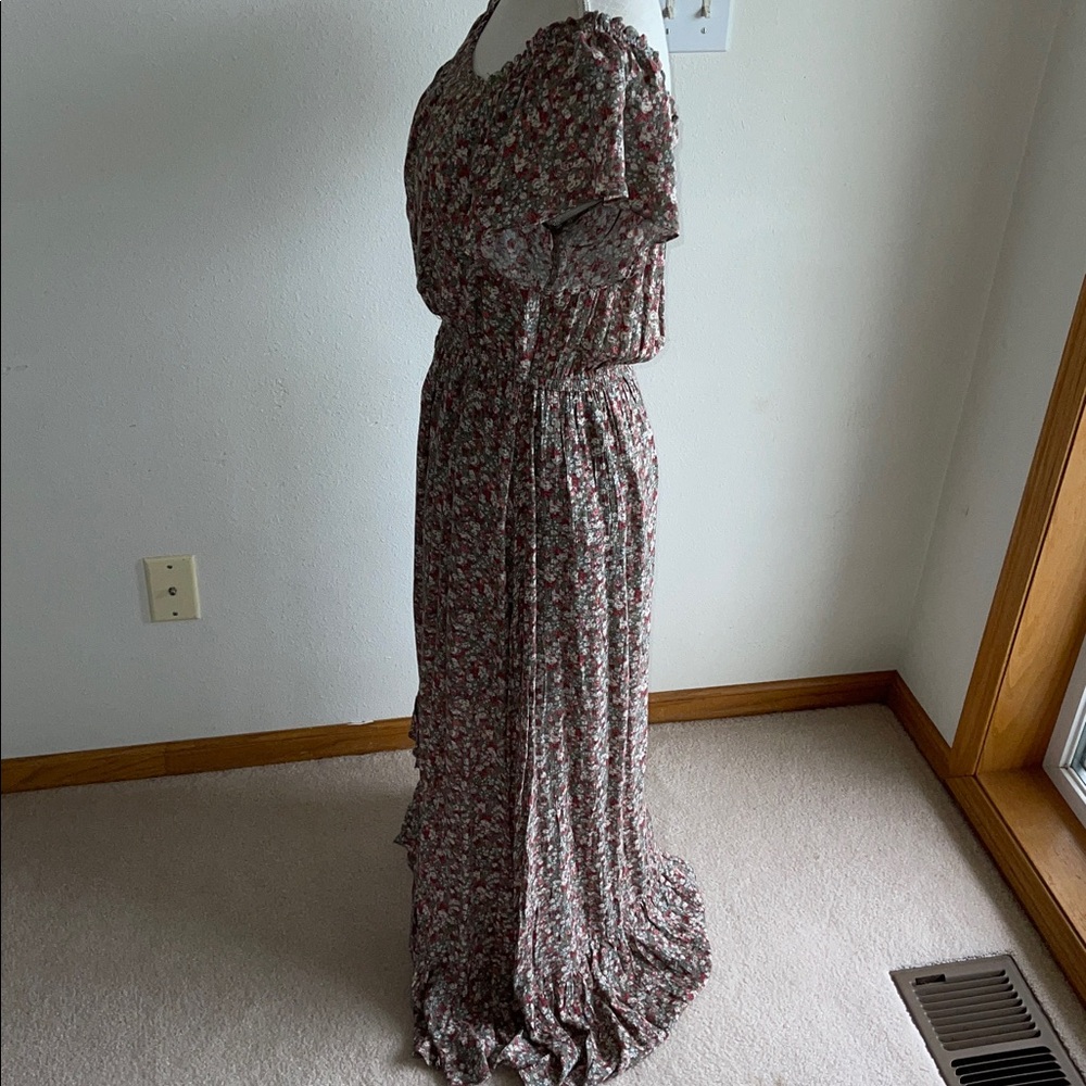 Vici Floral Print Maxi Dress - Green Multi Colors - Picture 4 of 8